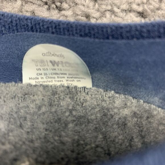 AllBirds Tree Breezers Shoes Women’s Size 10.5 Navy Blue Knit Ballet Flats - Picture 8 of 8